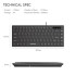 Fantech K3M Multimedia Mini USB Keyboard Black